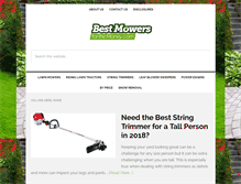 Tablet Screenshot of bestmowersforthemoney.com